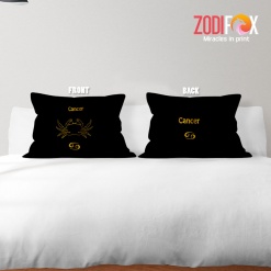 novelty Cancer Gold Throw Pillow zodiac presents for horoscope and astrology lovers – CANCER-PL0067