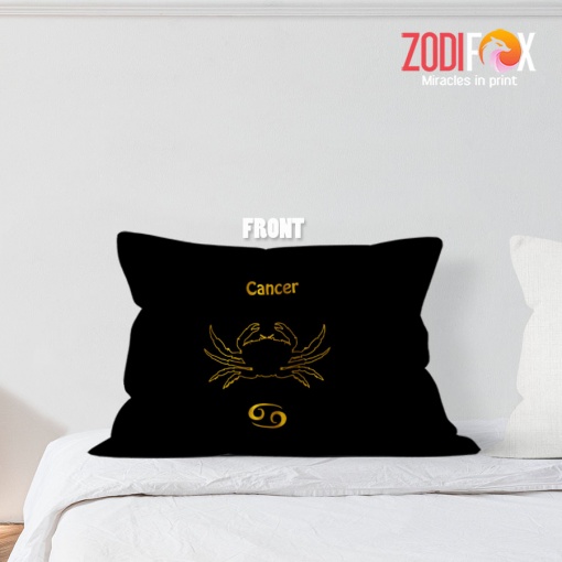 exciting Cancer Gold Throw Pillow zodiac inspired gifts – CANCER-PL0067