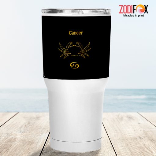 hot Cancer Gold Tumbler zodiac presents for astrology lovers – CANCER-T0067