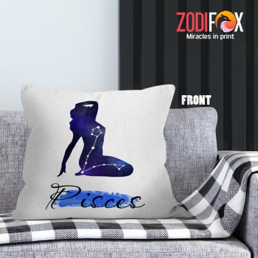 awesome Pisces Lady Throw Pillow zodiac related gifts – PISCES-PL0068
