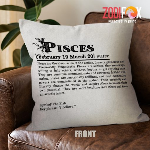 pretty Pisces Dreamy Throw Pillow birthday zodiac presents for astrology lovers – PISCES-PL0069