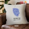 fun Gemini Constellation Throw Pillow zodiac presents for astrology lovers – GEMINI-PL0069