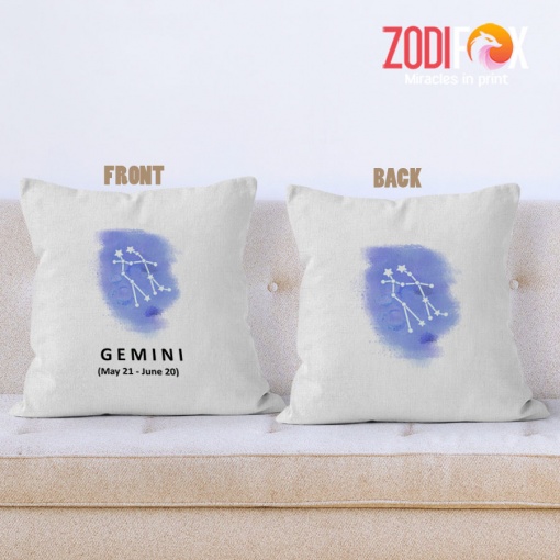 hot Gemini Constellation Throw Pillow zodiac gifts for astrology lovers – GEMINI-PL0069