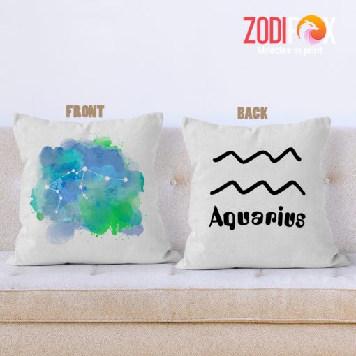 exciting Aquarius Constellation Throw Pillow –zodiac gifts for astrology lovers AQUARIUS-PL0069