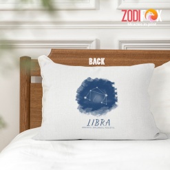cool Libra Graceful Throw Pillow birthday zodiac gifts for horoscope and astrology lovers – LIBRA-PL0007