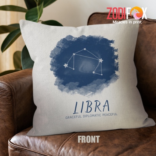 hot Libra Graceful Throw Pillow birthday zodiac gifts for astrology lovers – LIBRA-PL0007
