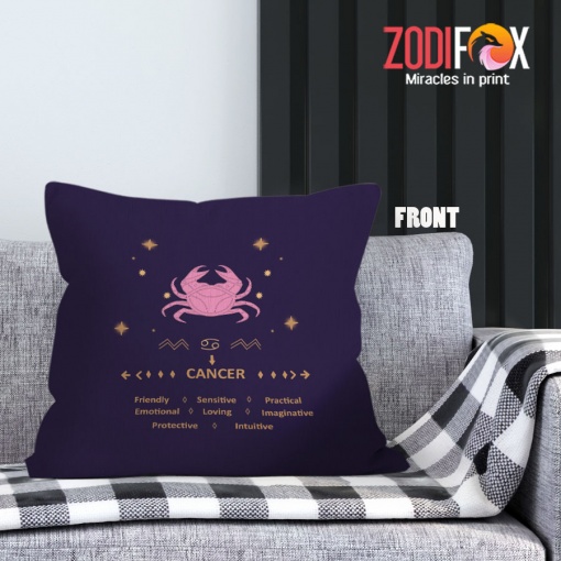 novelty Cancer Practical Throw Pillow zodiac related gifts – CANCER-PL0007