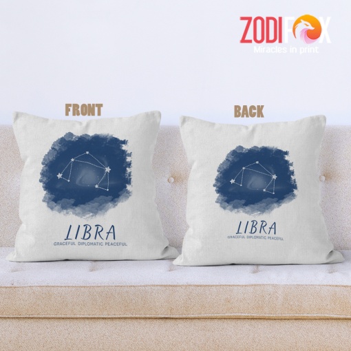dramatic Libra Graceful Throw Pillow zodiac gifts and collectibles – LIBRA-PL0007