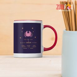 pretty Cancer Friendly Mug zodiac presents for horoscope and astrology lovers – CANCER-M0007