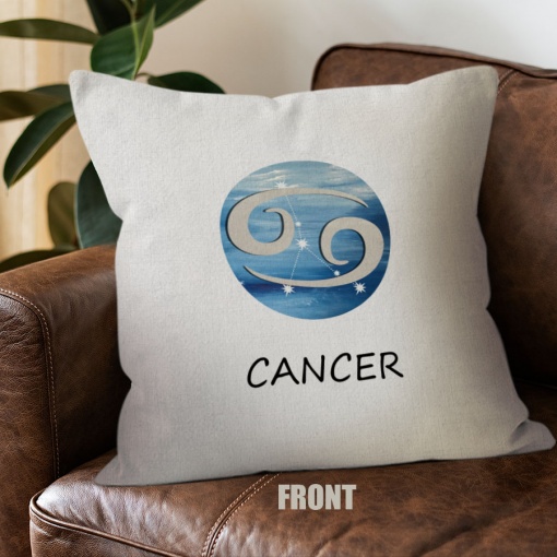 the Best Cancer Symbol Throw Pillow birthday zodiac gifts for astrology lovers – CANCER-PL0070