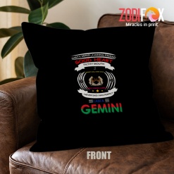meaningful Gemini Perfect Throw Pillow zodiac birthday gifts – GEMINI-PL0008