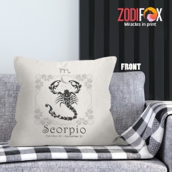 dramatic Scorpio Art Throw Pillow zodiac related gifts – SCORPIO-PL0008