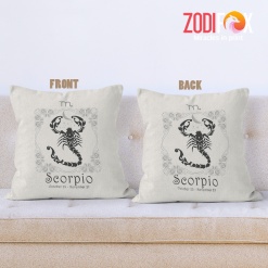 interested Scorpio Art Throw Pillow birthday zodiac sign presents for horoscope and astrology lovers – SCORPIO-PL0008