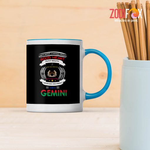 pretty Gemini Heart Mug astrology horoscope zodiac gifts for man and woman – GEMINI-M0008