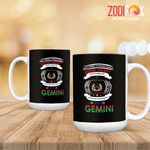 lovely Gemini Heart Mug zodiac sign gifts for horoscope and astrology lovers – GEMINI-M0008