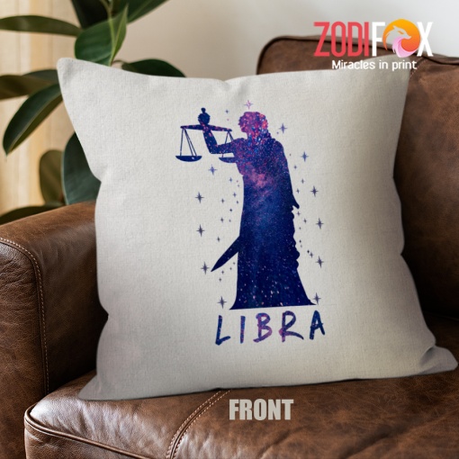 exciting Libra Man Throw Pillow birthday zodiac sign gifts for horoscope and astrology lovers – LIBRA-PL0009