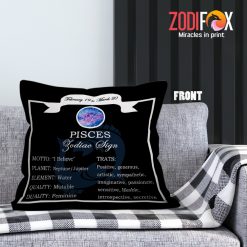 best Pisces Sign Throw Pillow zodiac-themed gifts – PISCES-PL0009