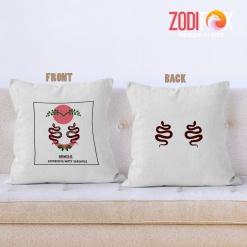 special emini Snake Throw Pillow birthday zodiac sign presents for horoscope and astrology lovers – GEMINI-PL0009