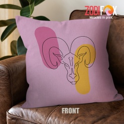 cool Aries Graphic Throw Pillow zodiac gifts for astrology lovers – ARIES-PL0048