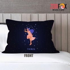 best Taurus Night Throw Pillow astrology horoscope zodiac gifts for boy and girl – TAURUS-PL0022