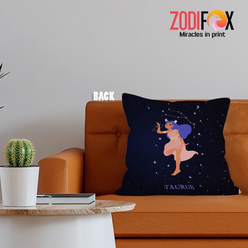 awesome Taurus Night Throw Pillow gifts according to zodiac signs – TAURUS-PL0022