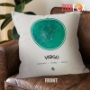 dramatic Virgo Observant Throw Pillow zodiac sign presents for astrology lovers – VIRGO-PL0033