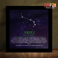 special Aries Leader Canvas gifts according to zodiac signs– ARIES0027