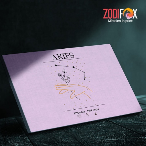 best Aries Fire Sign Canvas birthday zodiac sign gifts for astrology lovers– ARIES0028