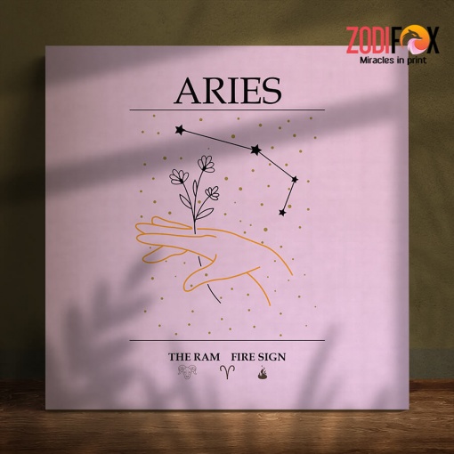 best Aries Fire Sign Canvas zodiac birthday gifts– ARIES0028