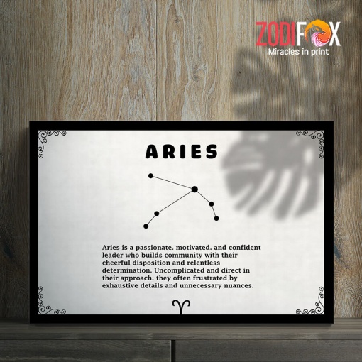 great Aries Confident Canvas zodiac inspired gifts– ARIES0029