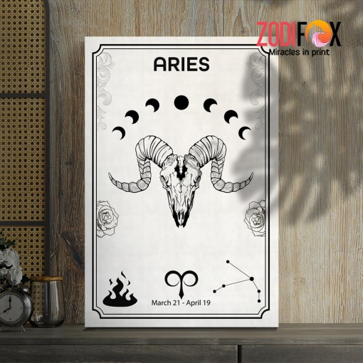 interested Aries Zodiac Element Canvas zodiac gifts and collectibles – ARIES0036