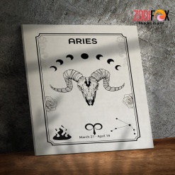 interested Aries Zodiac Element Canvas zodiac sign presents for astrology lovers – ARIES0036