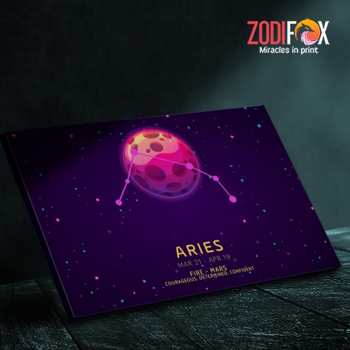 awesome Aries Confident Canvas zodiac gifts for astrology lovers – ARIES0050