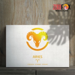 cute Aries Ram Art Canvas zodiac inspired gifts – ARIES0058