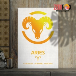 cute Aries Ram Art Canvas birthday zodiac sign gifts for horoscope and astrology lovers– ARIES0058