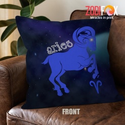 hot Aries Universe Throw Pillow zodiac sign presents for horoscope lovers – ARIES-PL0013