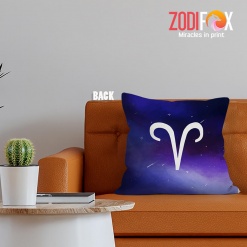 awesome Aries Angry Throw Pillow zodiac sign gifts for horoscope and astrology lovers – ARIES-PL0019