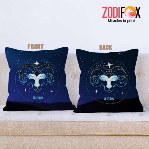 various Aries Blue Throw Pillow gifts based on zodiac signs – ARIES-PL0020