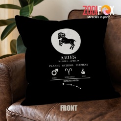 hot Aries Zodiac Throw Pillow zodiac gifts and collectibles – ARIES-PL0021