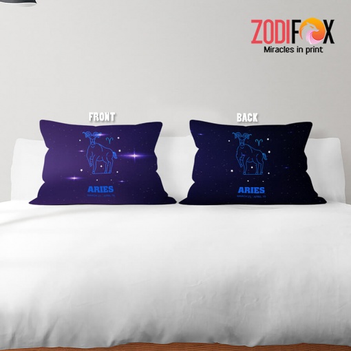 eye-catching Aries Ram Throw Pillow astrology horoscope zodiac gifts for man and woman – ARIES-PL0022