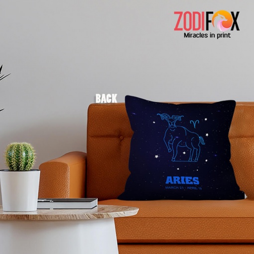 best Aries Ram Throw Pillow zodiac sign presents – ARIES-PL0022