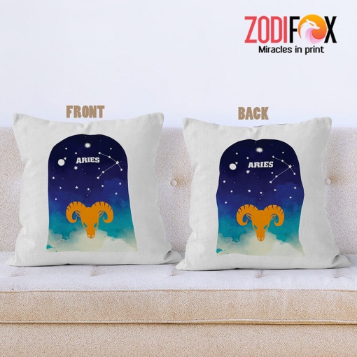 hot Aries Night Throw Pillow zodiac related gifts – ARIES-PL0026