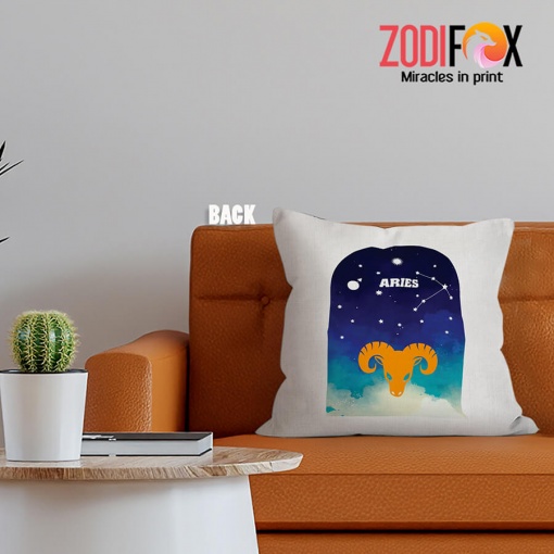 nice Aries Night Throw Pillow birthday zodiac sign presents for astrology lovers – ARIES-PL0026