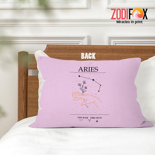 pretty Aries Hand Throw Pillow signs of the zodiac gifts – ARIES-PL0028