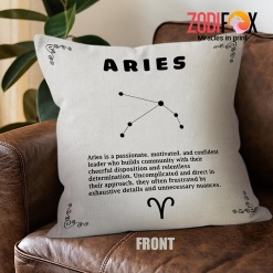 cool Aries Creative Throw Pillow birthday zodiac sign presents for horoscope and astrology lovers – ARIES-PL0029