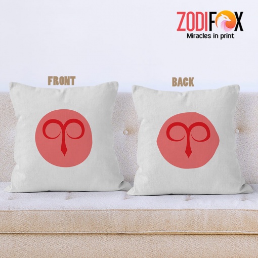high quality Aries Symbol Throw Pillow gifts based on zodiac signs – ARIES-PL0003