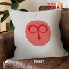 hot Aries Symbol Throw Pillow birthday zodiac sign presents for horoscope and astrology lovers – ARIES-PL0003