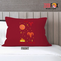 hot Aries Element Throw Pillow birthday zodiac sign gifts for horoscope and astrology lovers – ARIES-PL0033