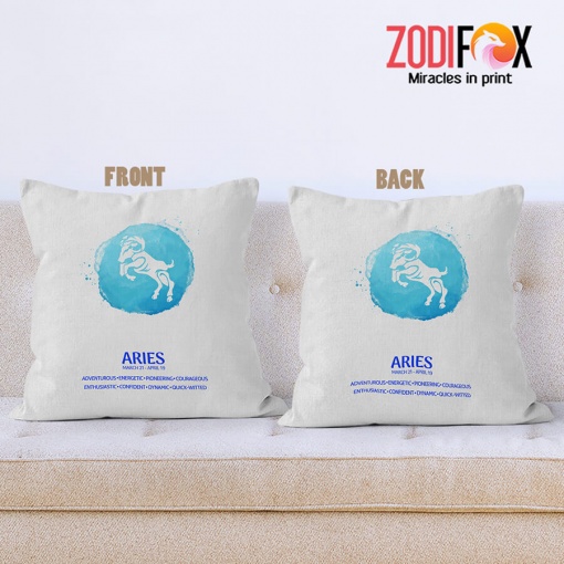 dramatic Aries Confident Throw Pillow zodiac gifts for horoscope and astrology lovers – ARIES-PL0039