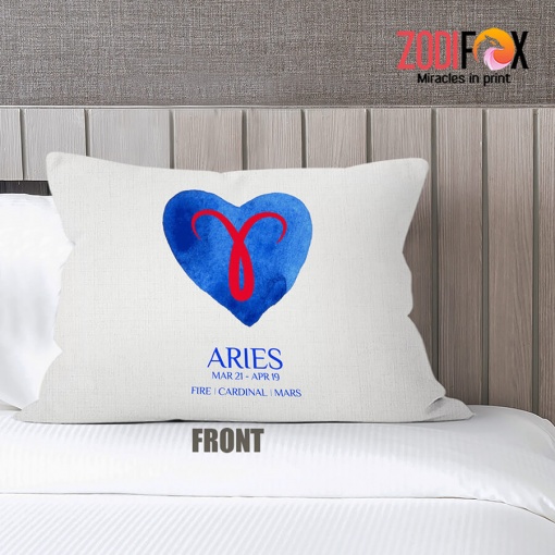 interested Aries Cardinal Throw Pillow zodiac lover gifts – ARIES-PL0040